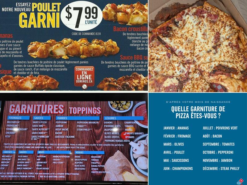 Domino's Pizza Menu