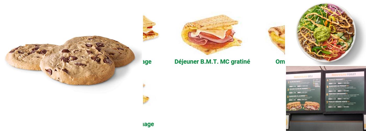 Subway Menu