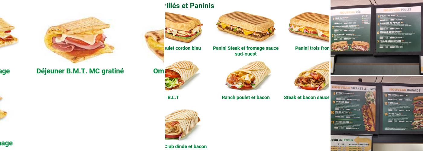 Subway Menu