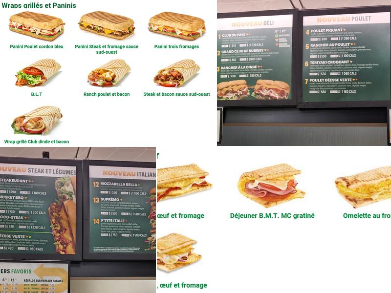 Subway Menu