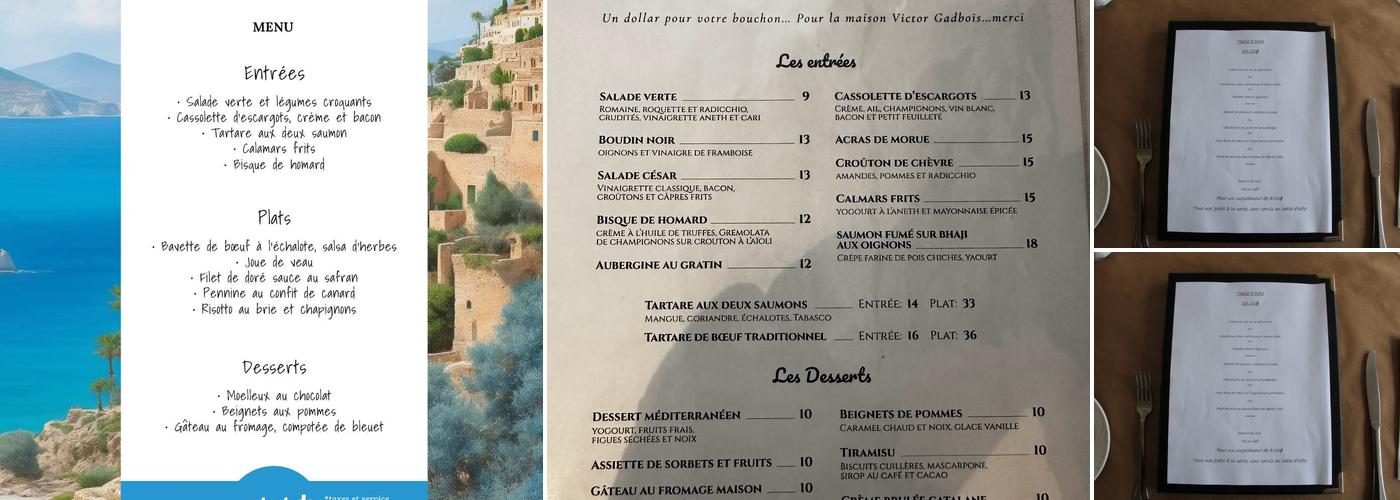 Et Caetera Menu