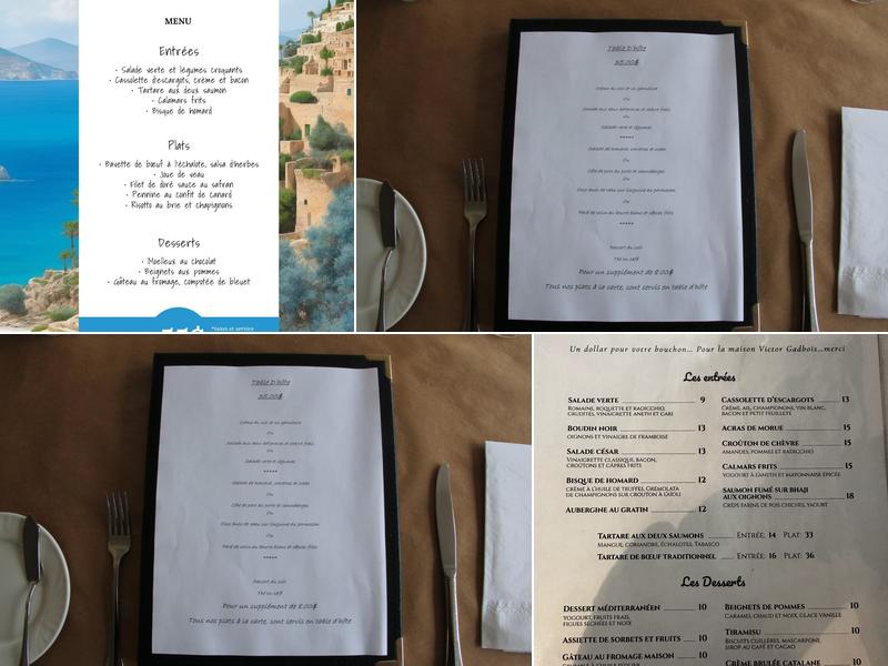 Et Caetera Menu