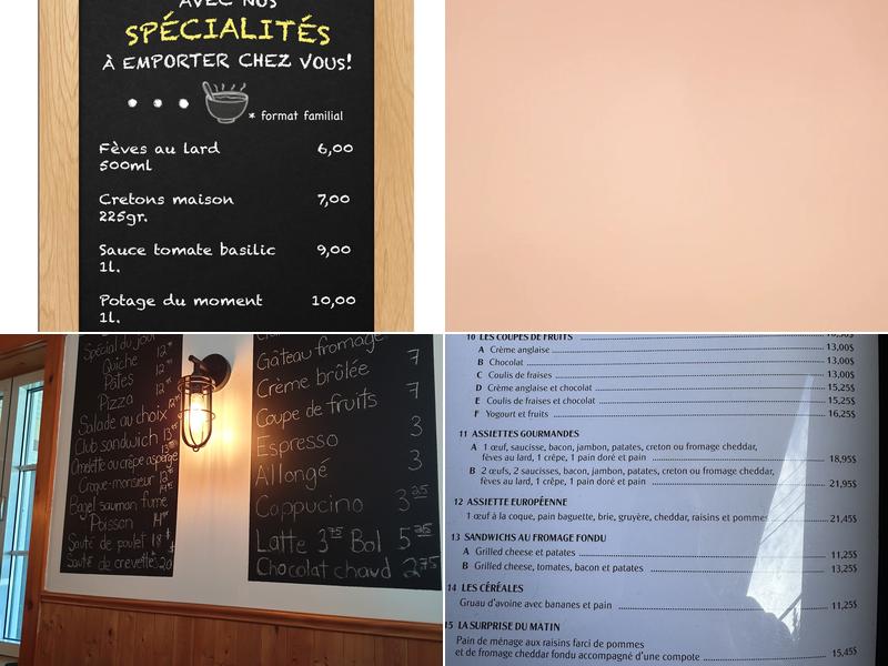 Cafe Du Vieux Beloeil inc Menu