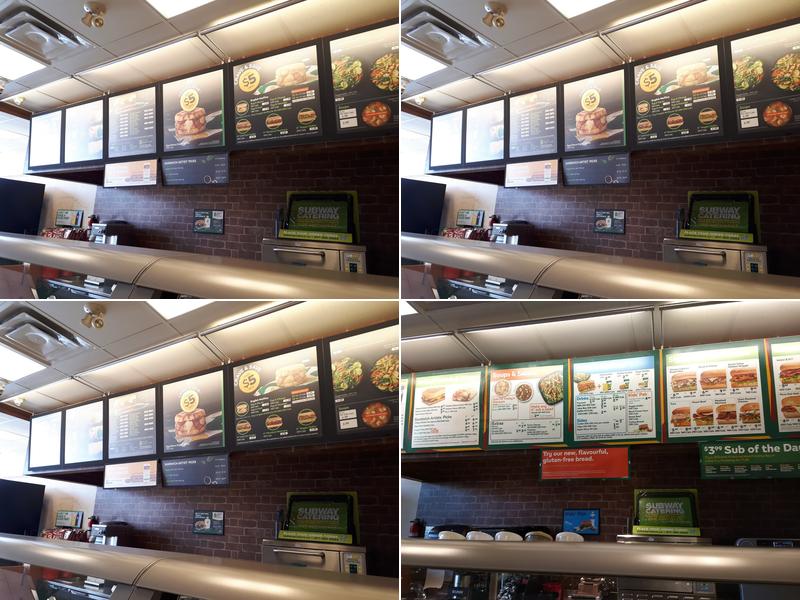 Subway Menu