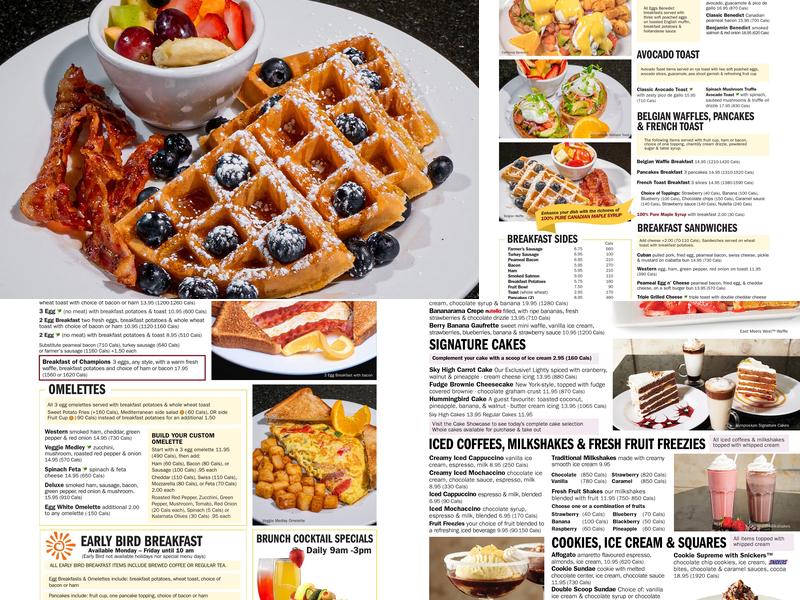 Symposium Cafe Restaurant Oakville Menu