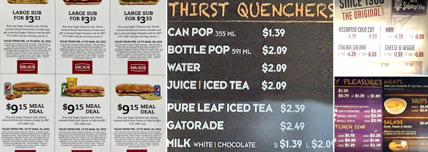 Mr.Sub Menu