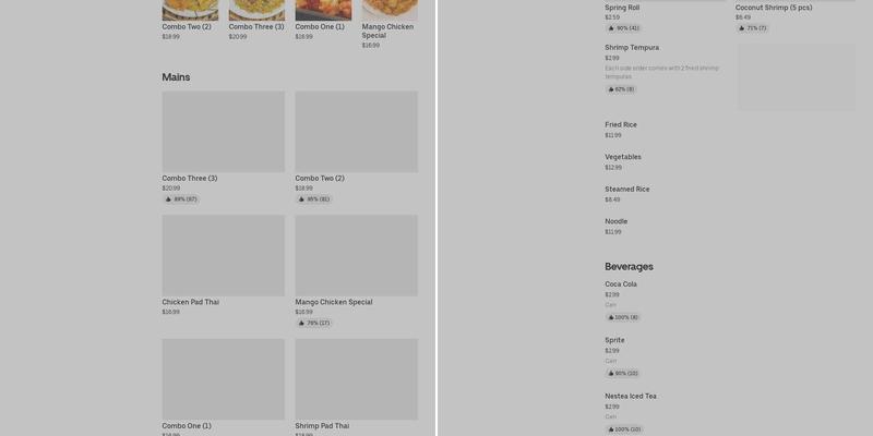 Ruby Thai Kitchen Menu