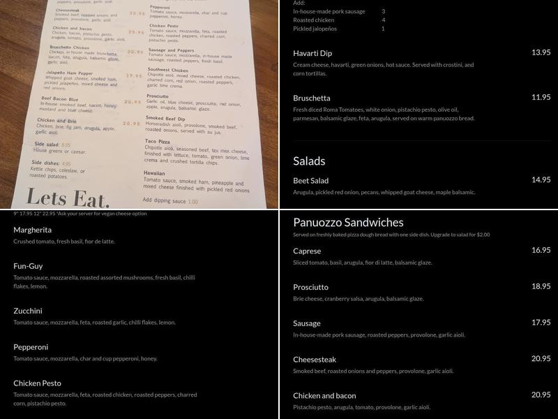 Paris Inn Menu