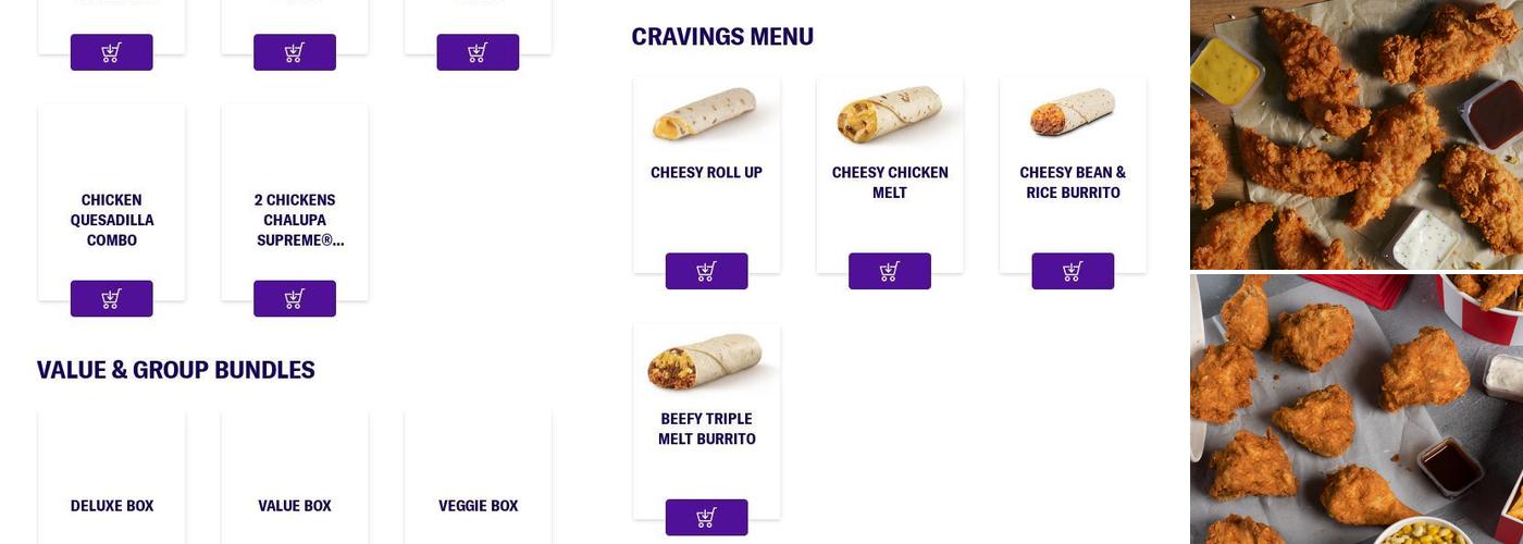 KFC Menu