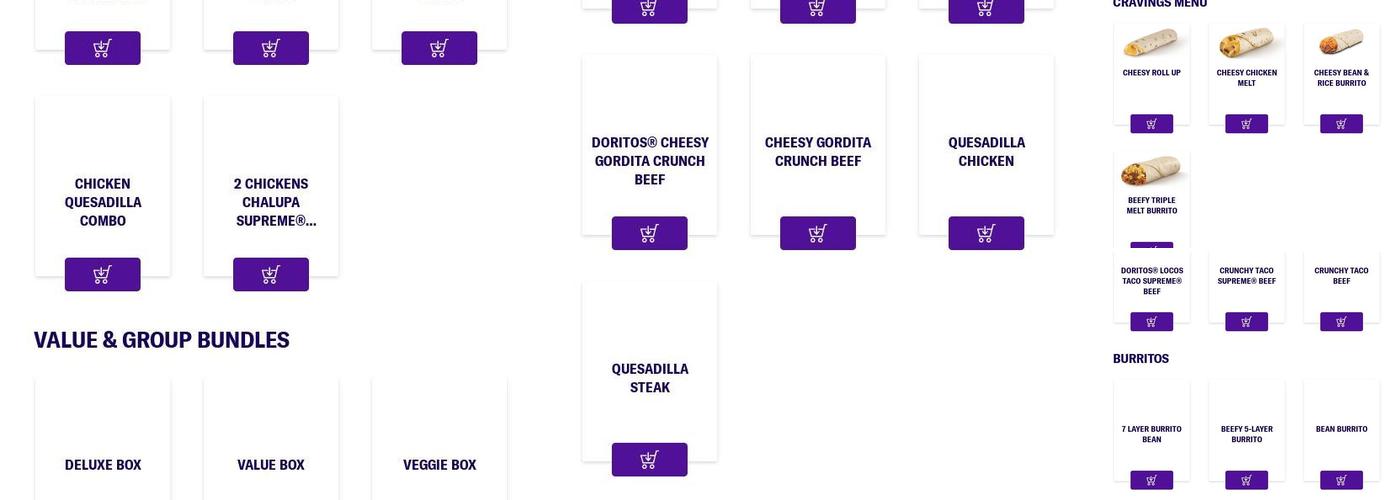 KFC Menu
