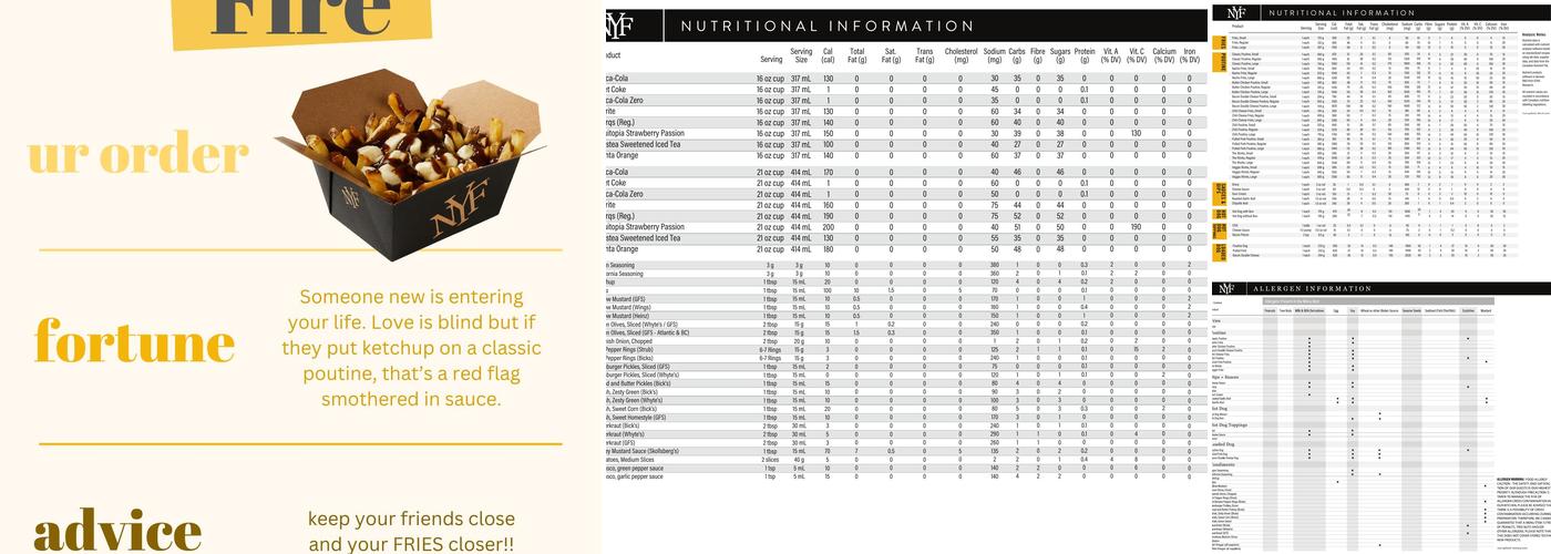 New York Fries Fairview Park Mall Menu