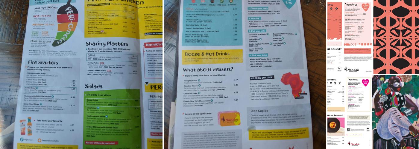 Nando's PERi-PERi Menu