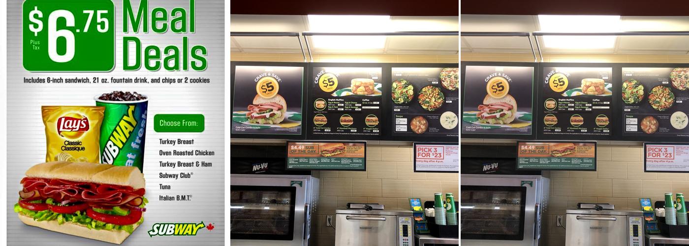 Subway Menu