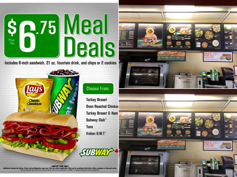 Subway Menu