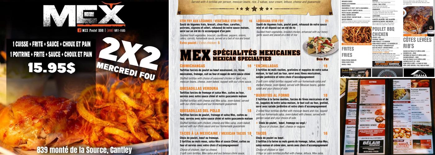 MEX BBQ Menu