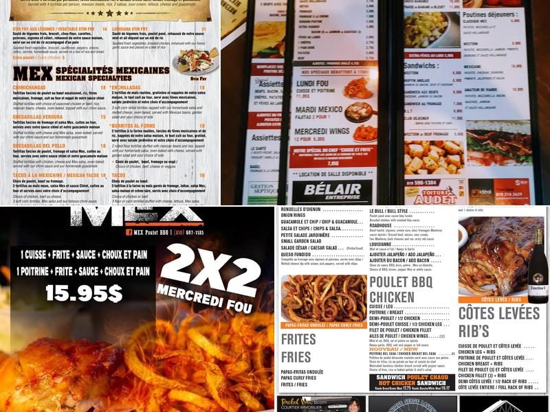 MEX BBQ Menu