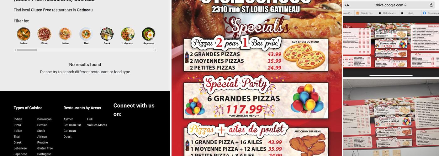 Bellevue Pizza Main Menu