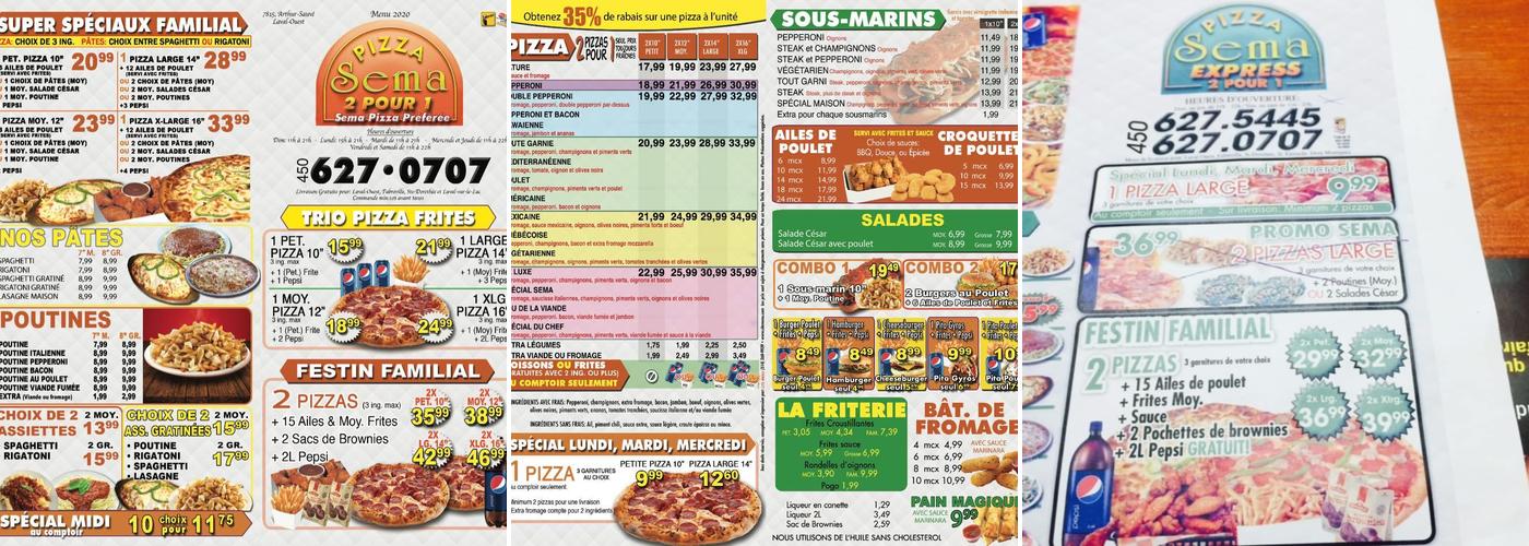 pizza express Menu