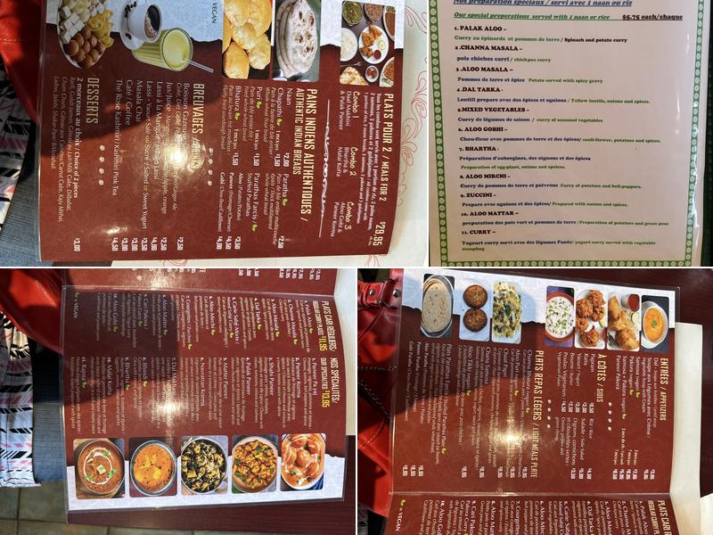 Pushap Restaurant Menu