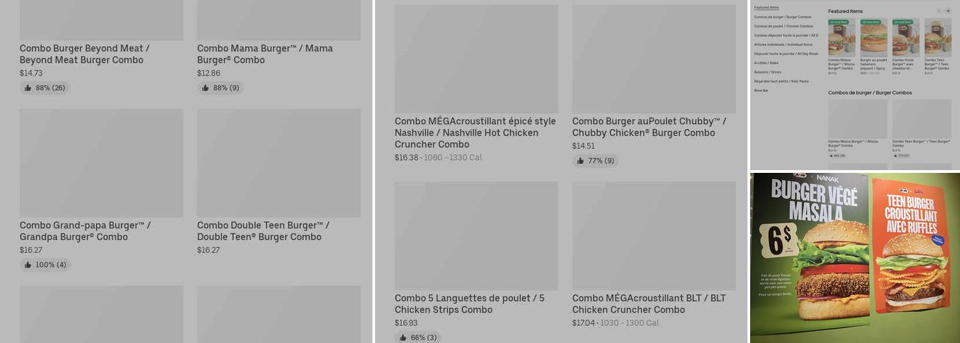 A&W Canada Menu