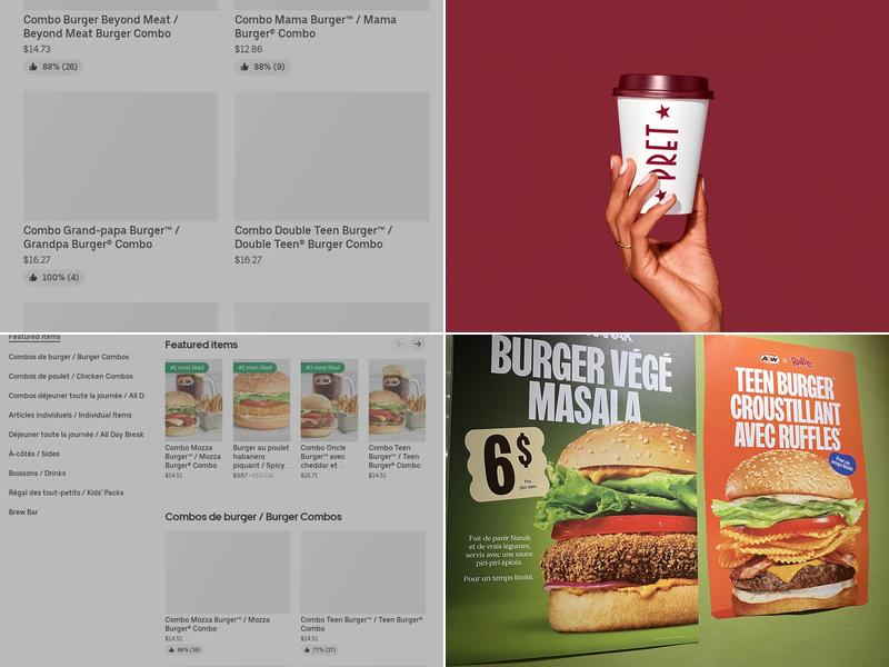 A&W Canada Menu