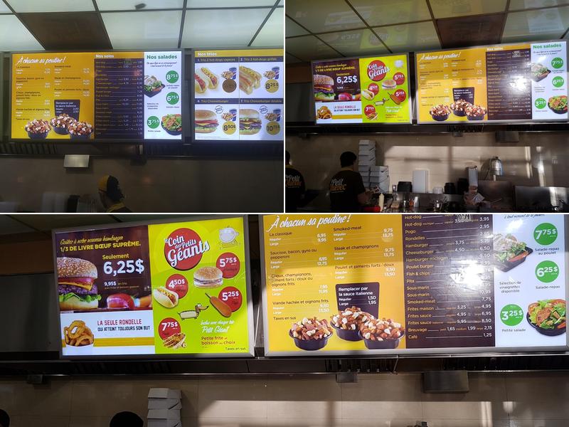 Restaurant Le Petit Québec Menu