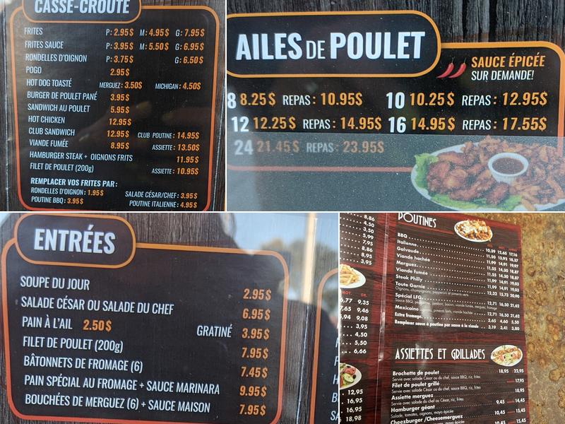 Les Frères Grillés Menu