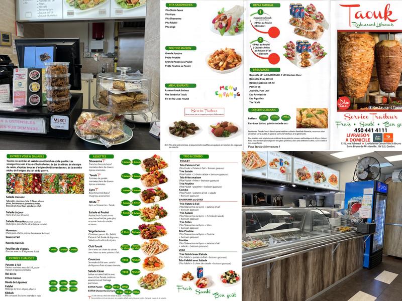 Restaurant Taouk Menu