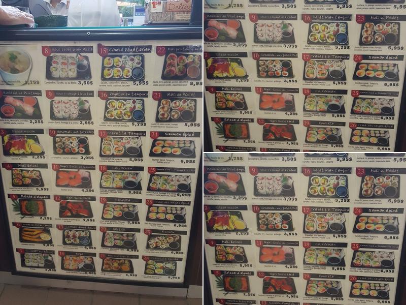 Maki Sushi Beloeil Menu