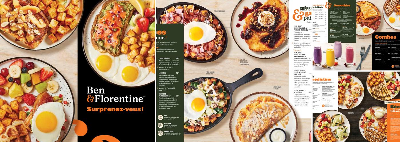 Ben & Florentine Menu