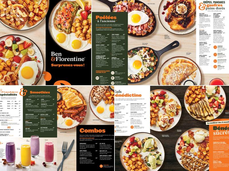 Ben & Florentine Menu