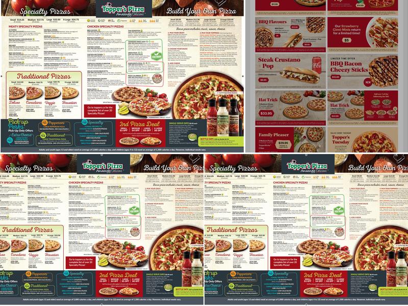 Topper's Pizza - Burlington Appleby Line Menu