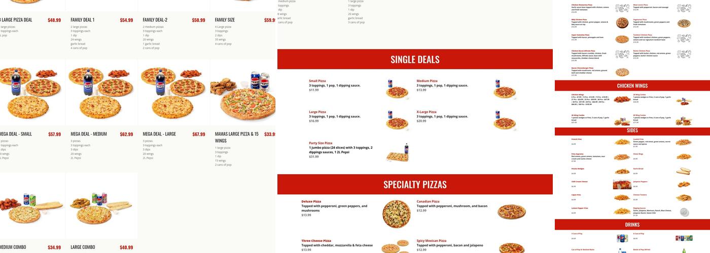341 Pizza & Wings Menu