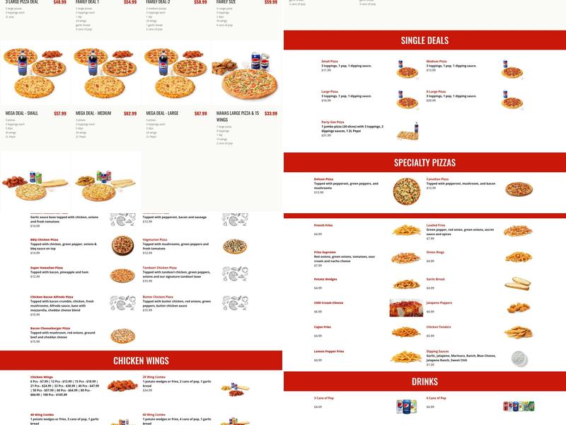 341 Pizza & Wings Menu