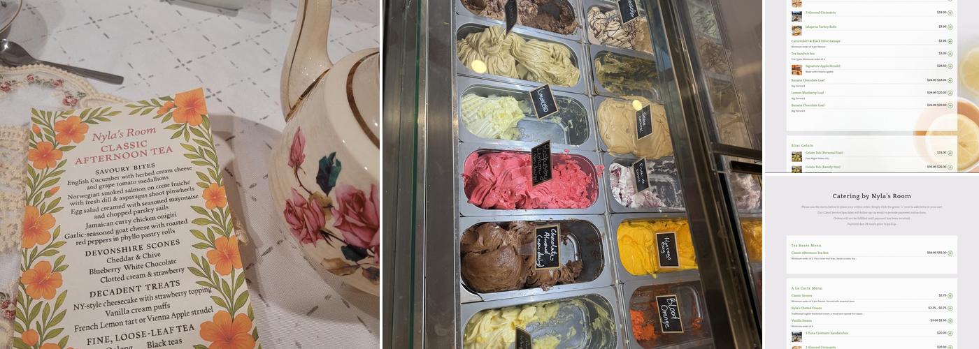 Nyla’s Room Menu