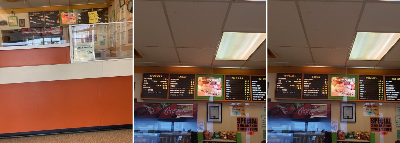 Mike's Submarines Menu