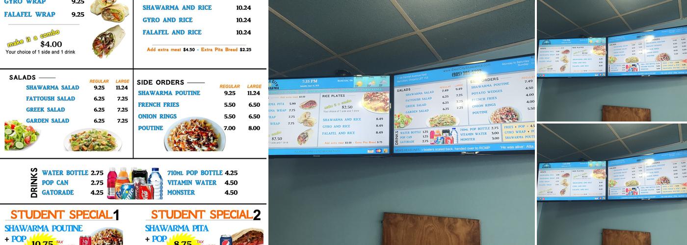 ATOM SHAWARMA Menu