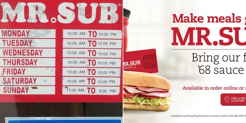 Mr.Sub Menu
