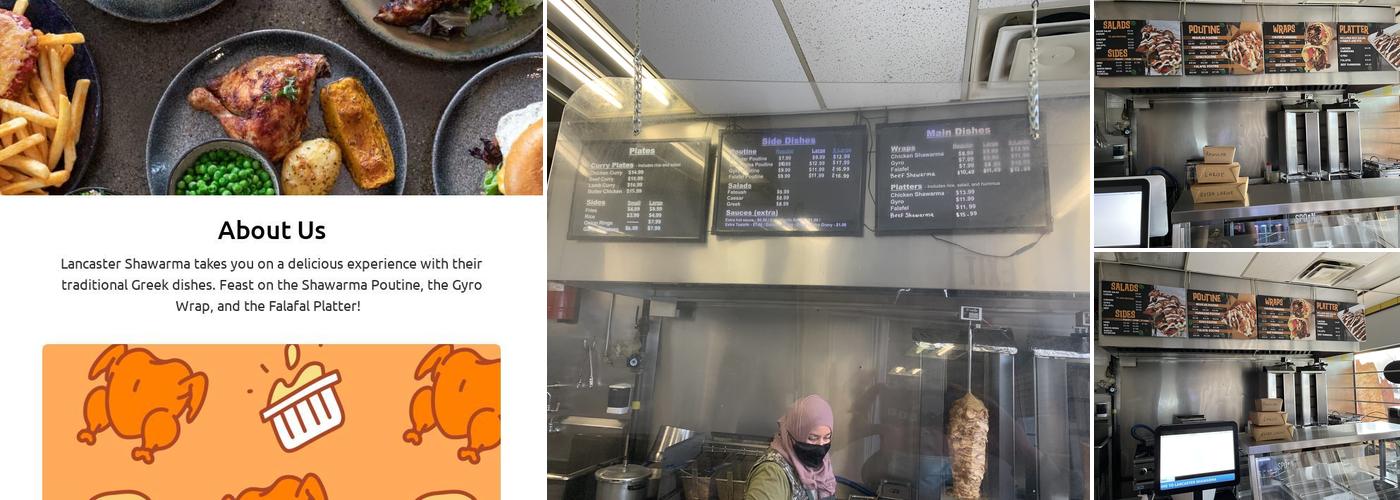 Lancaster Shawarma Menu