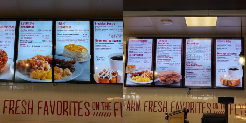 Bob Evans Express Menu