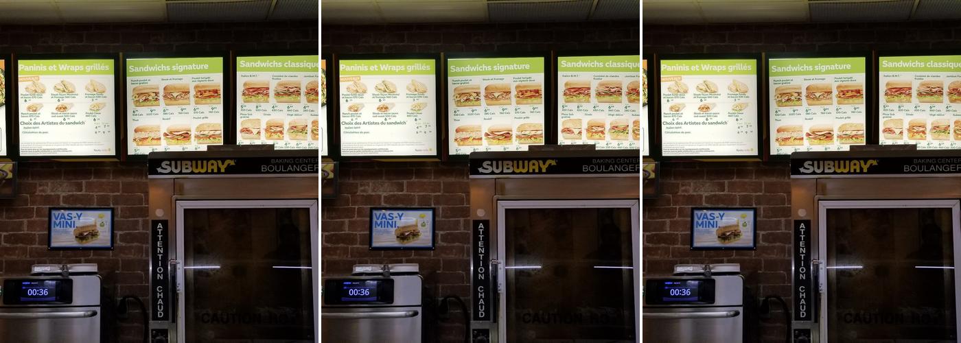 Subway Menu