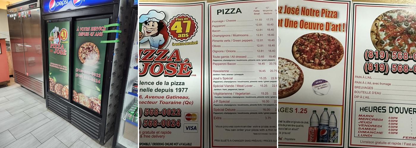 Pizza Jose Menu