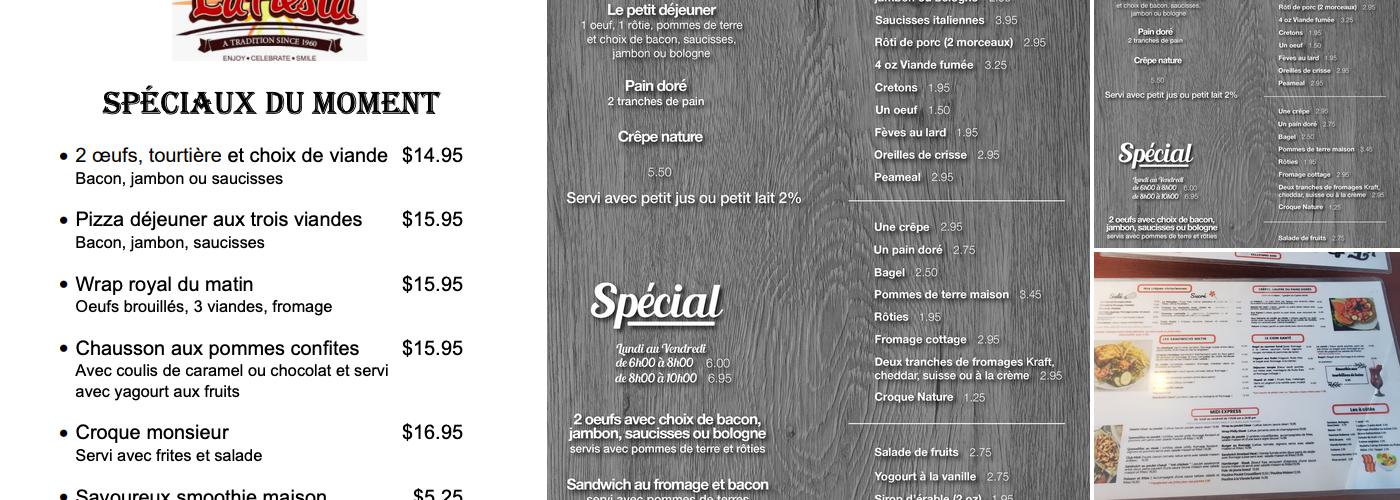 La Fiesta Menu