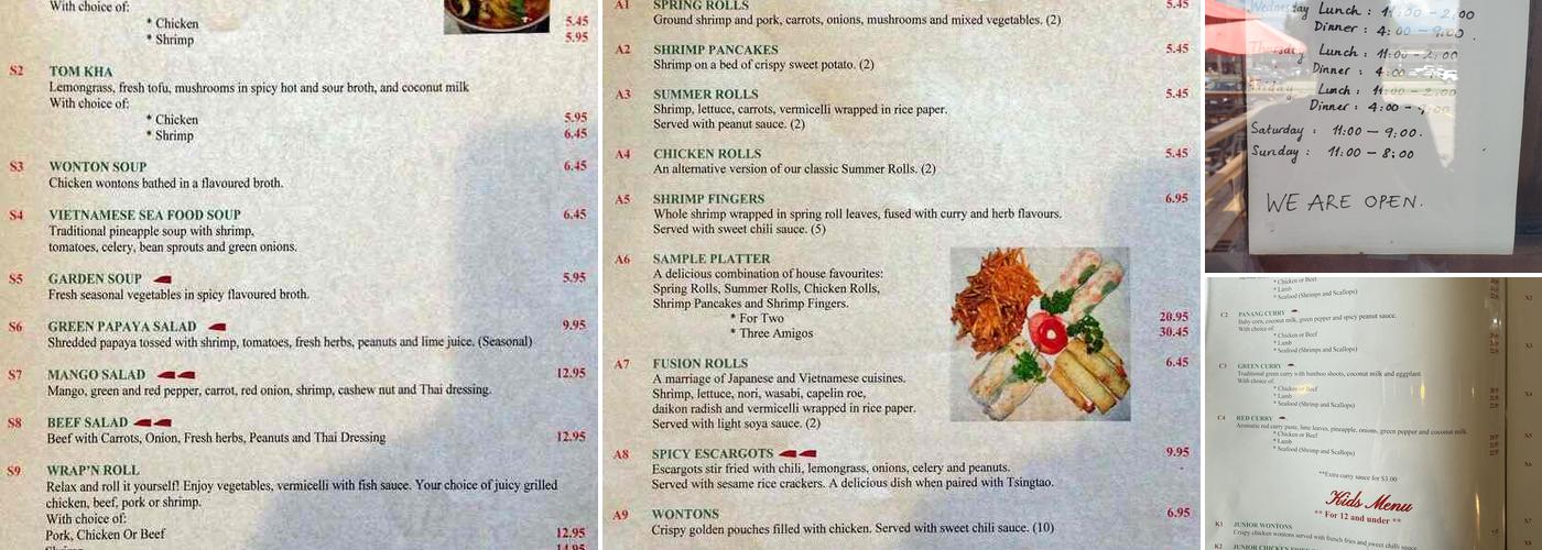 T'Basil Menu