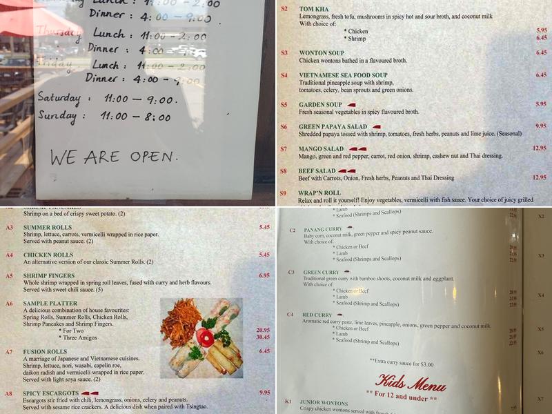 T'Basil Menu