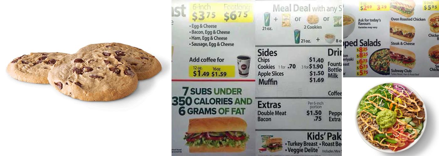 Subway Menu
