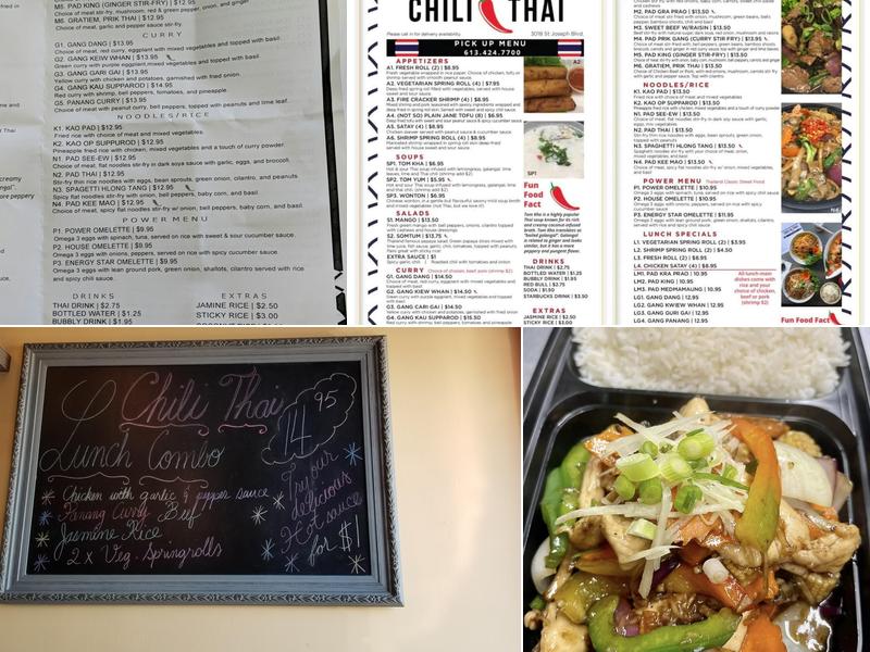 Chili Thai Takeout Menu