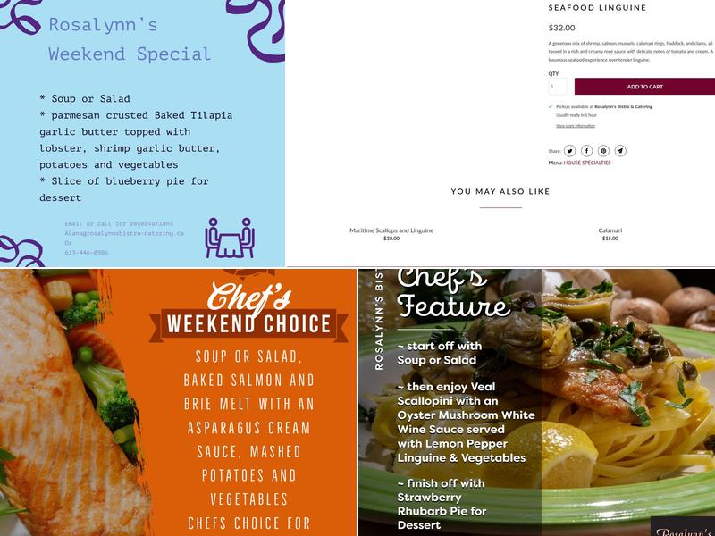 Rosalynn's Bistro & Catering Menu