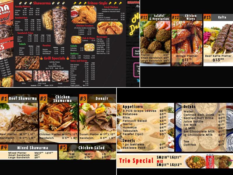 Shawarma & Grill ROCKLAND Menu