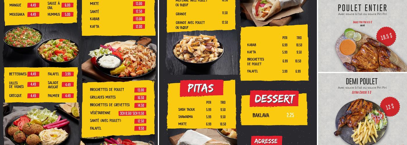 Chef Taouk Menu